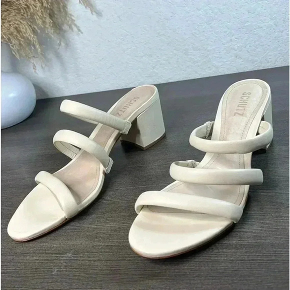 Schutz Olly Block Heel Sandal Size 10.5B - Picture 4 of 9
